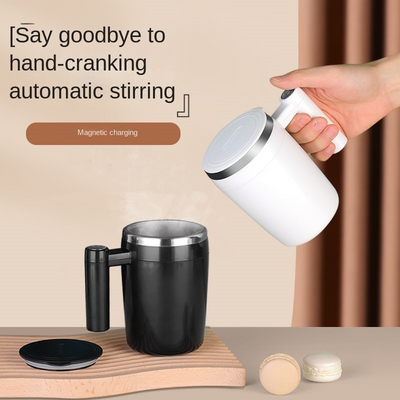 Rechargeable Self Stirring coffee Mug - Magnetic Electric Auto Mixing Stainless Steel Cup for Office/Kitchen/Travel/Home Coffee/Tea/Hot Chocolate/Milk-380 ml ™