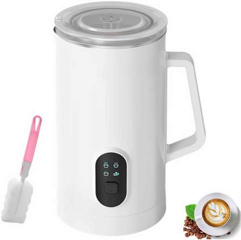 Milk Frother Automatic Electric Large Capacity Foamer Machine Use Hot Cold  Coffee Maker With Cappuccino Milk Foam Blender Froth