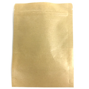 Bakery Food Printed Brown Kraft Bread Packaging Paper Bags With Plastic Window
