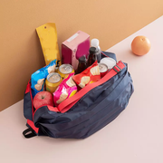 Large-capacity Foldable Shopping Bag Convenient Travel Bag Thick Nylon Handbag