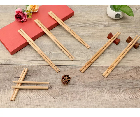 19cm portable bamboo disposable folding chopsticks splicing chopsticks camping opp bag Restaurant