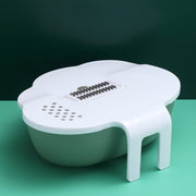 New Kitchen Multi-function Vegetable Shredder Household Washing Vegetables And Fruits Two-in-one Drain Basket Washing Basin