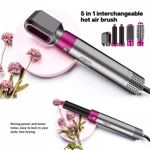 2022 Brush Hair Straightener Hair Curling Iron Fast Heating Electric Hair Dryer Set For Home Hotel Travel