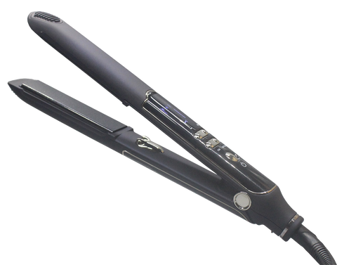 Infrared with negative ion generator hair straightener LCD display multi-gear temperature adjustment floating heating plate