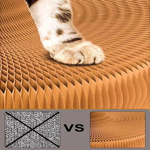 2022 Hot Sale Pet Toys Cat Scratching Board With Toy Bell Foldable Cat Litter Scratching Board Pet Cat