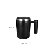 Rechargeable Self Stirring coffee Mug - Magnetic Electric Auto Mixing Stainless Steel Cup for Office/Kitchen/Travel/Home Coffee/Tea/Hot Chocolate/Milk-380 ml ™