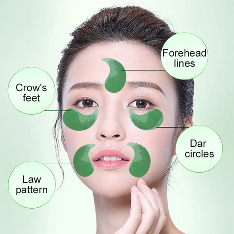 Top Sale Privated Label Seaweed Eye Patch Anti Aging Anti Wrinkle Moisturizing Collagen Crystal Sleeping Eye Mask