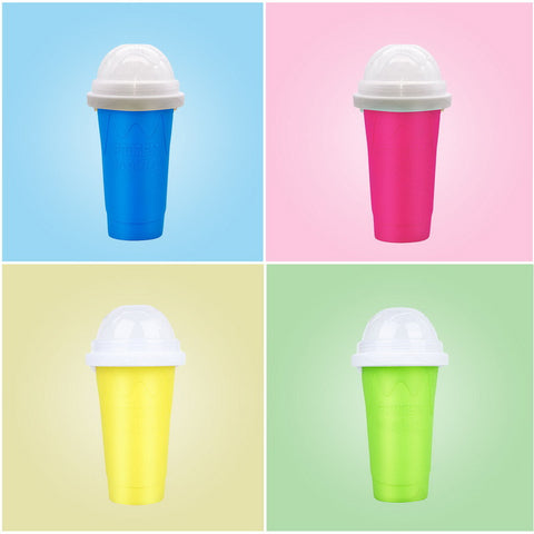 Slushy Maker Cup Quick-Frozen Smoothie Cups Homemade Milkshake Bottle Silicone Ice Cream Maker Slushy Maker Bottle Kitchen Tool SLUSHY MAKER CUP